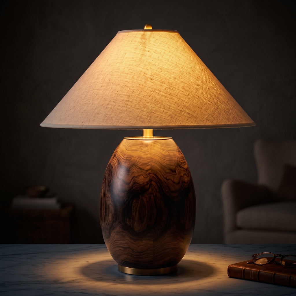 Rosewood Table Lamp