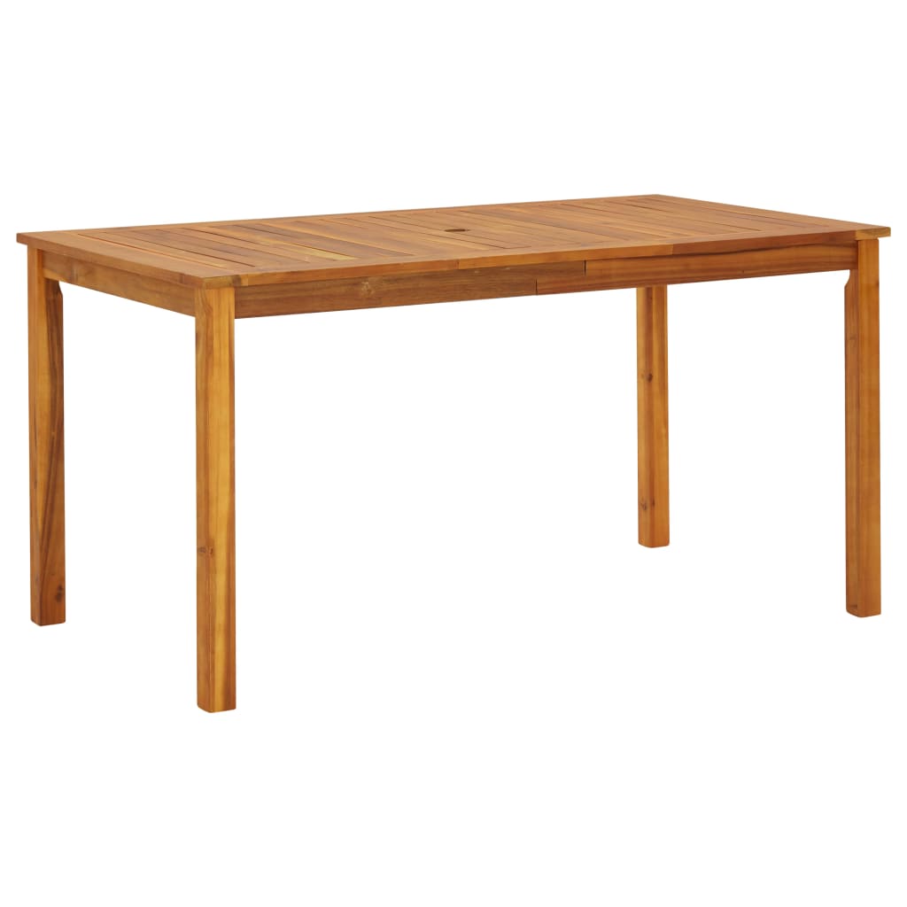 Patio Dining Table Solid Wood Acacia