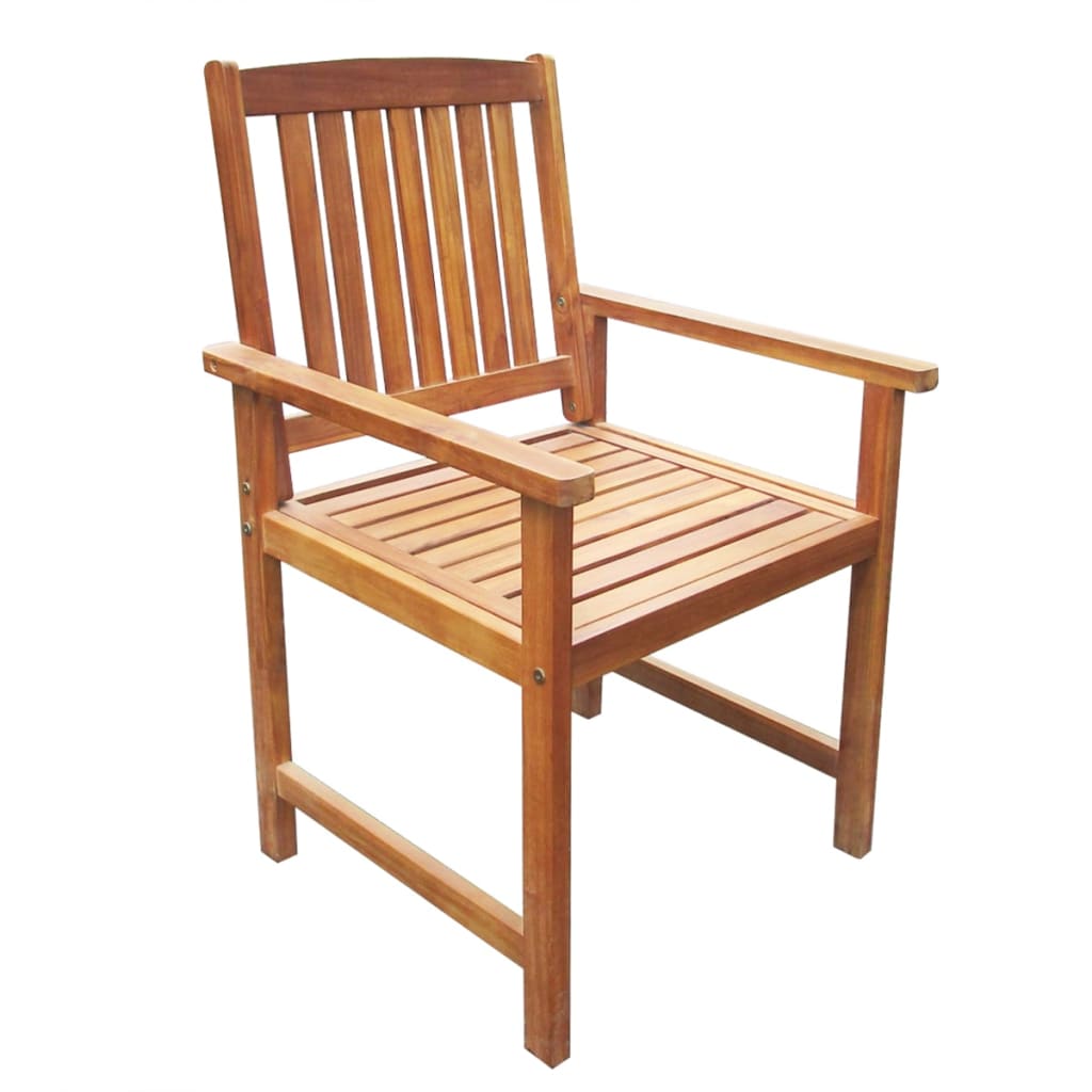 Patio Chairs 2 Pcs Solid Acacia Wood