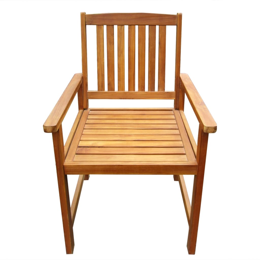 Patio Chairs 2 Pcs Solid Acacia Wood