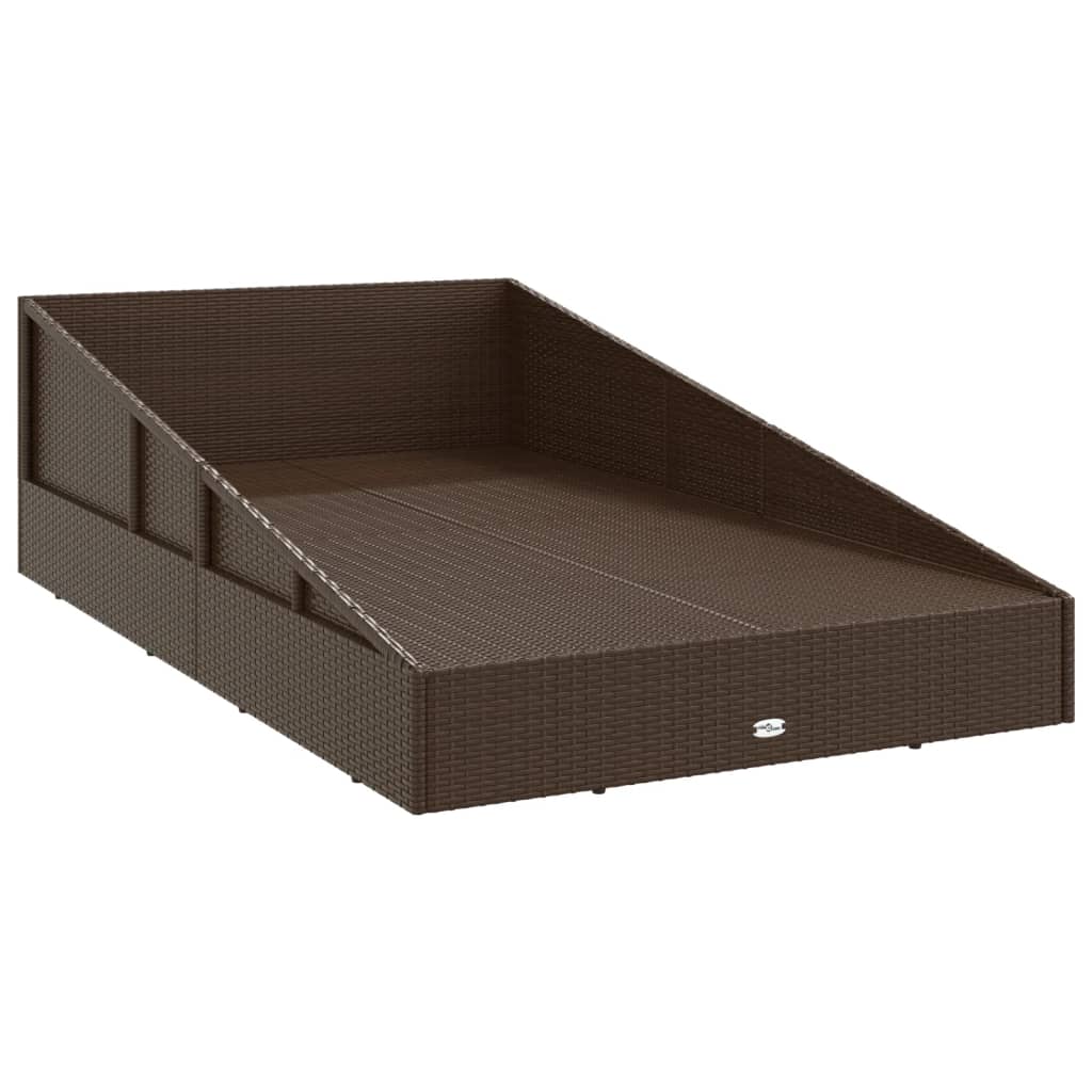 Garden Bed 43.3&quot;X78.7&quot; Poly Rattan