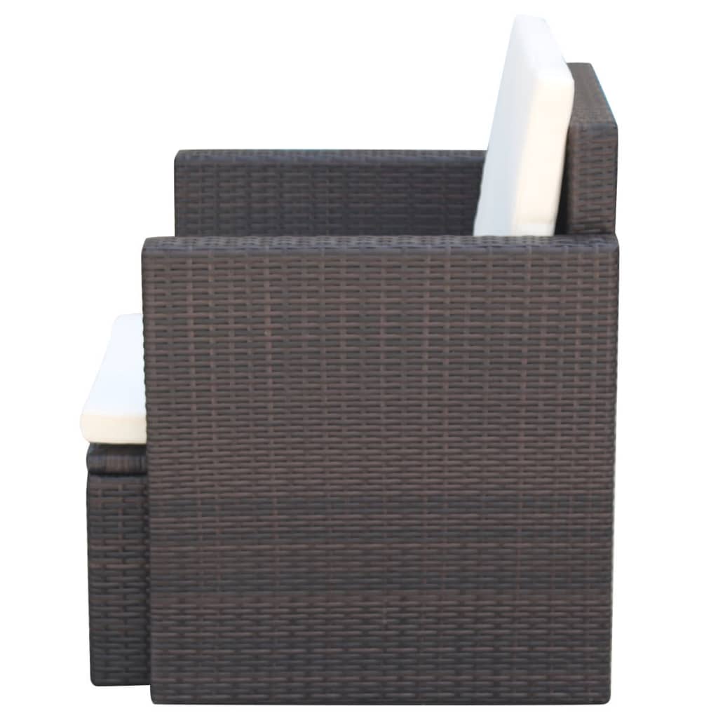 Patio Chair With Cushions And Pillows Poly Rattan