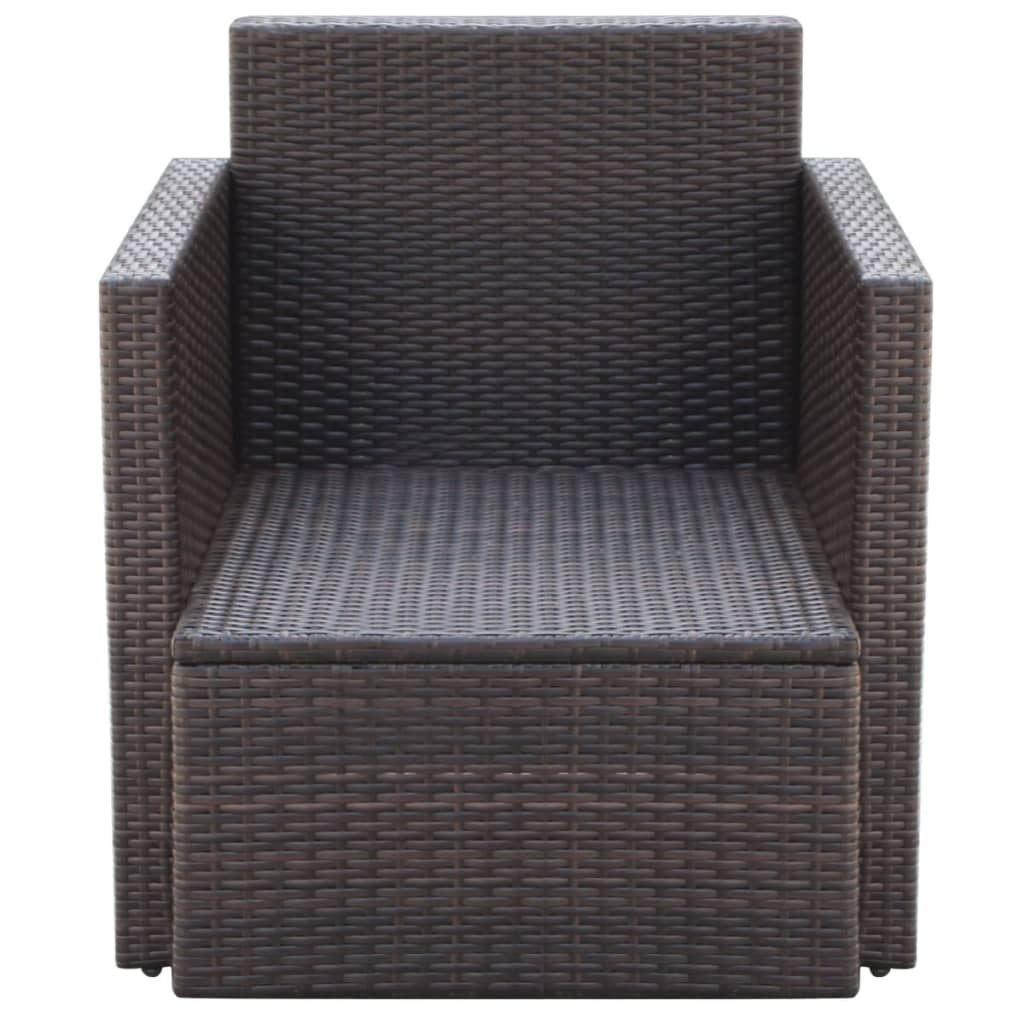 Patio Chair With Cushions And Pillows Poly Rattan