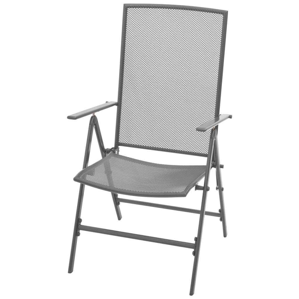 Stackable Patio Chairs 2 Pcs Steel