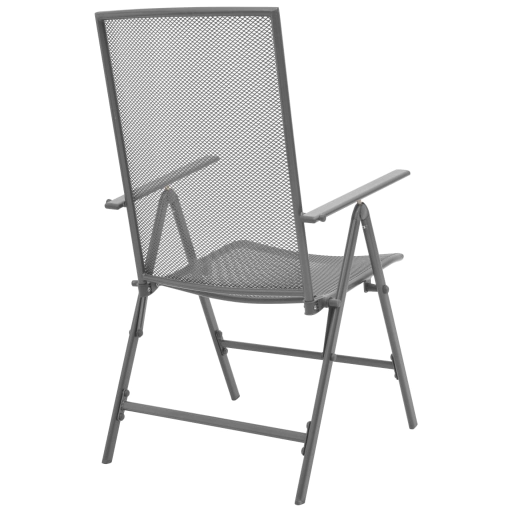 Stackable Patio Chairs 2 Pcs Steel