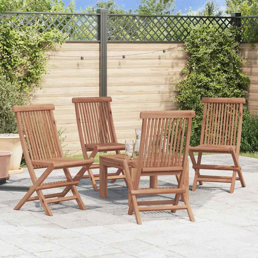 Folding Patio Chairs Set Of 2 With Armrests Teak Wood