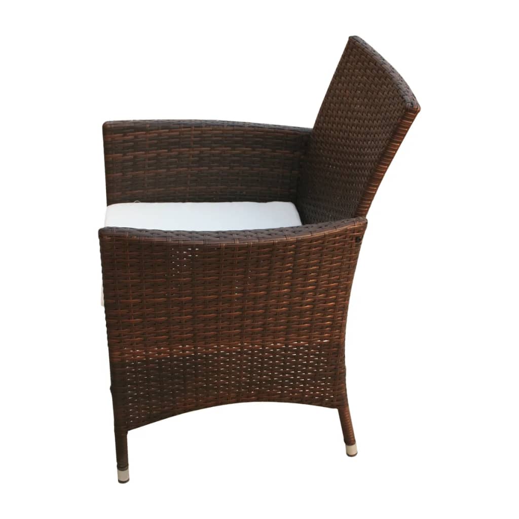 Patio Chairs 2 Pcs Poly Rattan