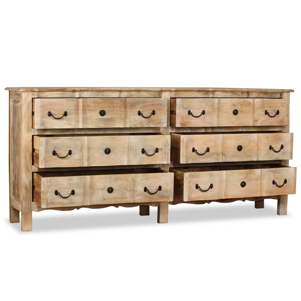 Sideboard Solid Mango Wood 78.7&quot;X15.7&quot;X35.4&quot;