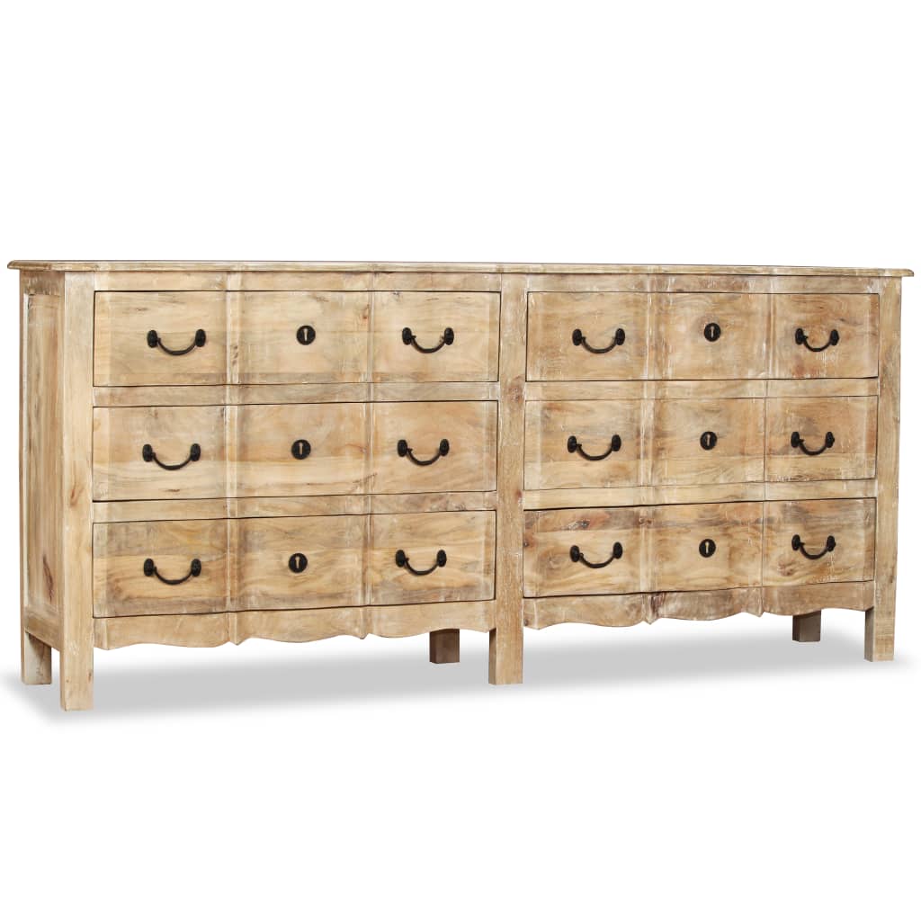 Sideboard Solid Mango Wood 78.7&quot;X15.7&quot;X35.4&quot;