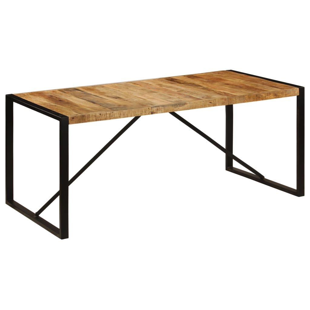 Dining Table Solid Rough Mango Wood