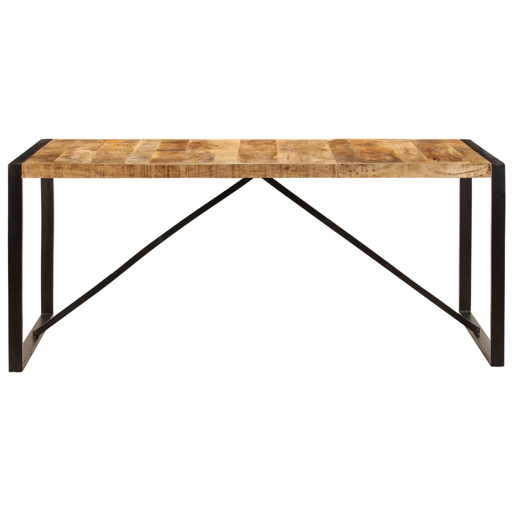 Dining Table Solid Rough Mango Wood