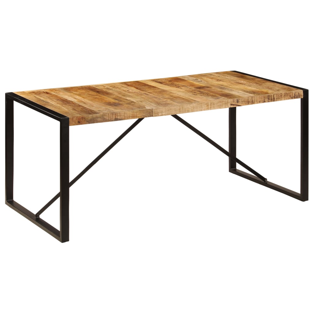 Dining Table Solid Rough Mango Wood