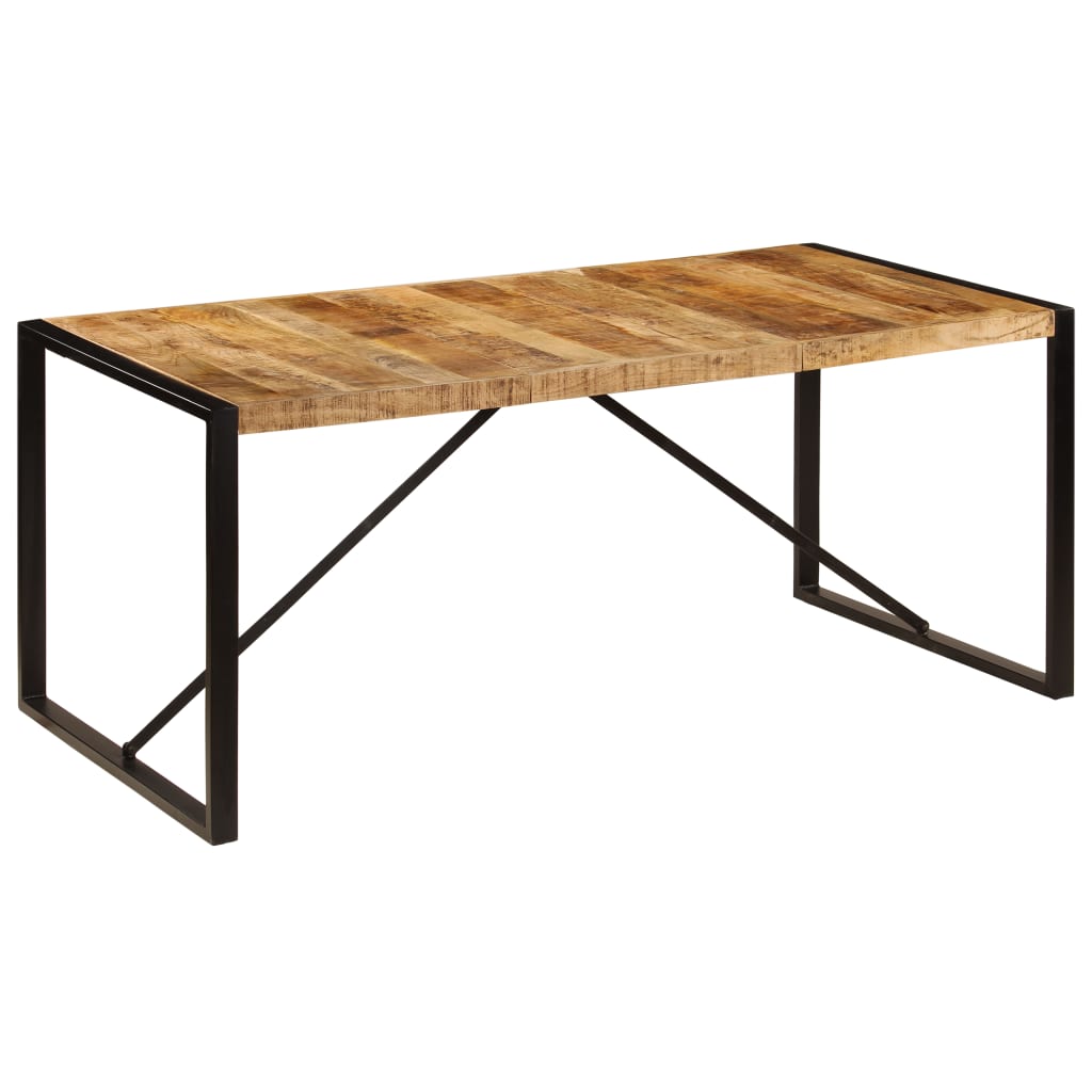 Dining Table Solid Rough Mango Wood