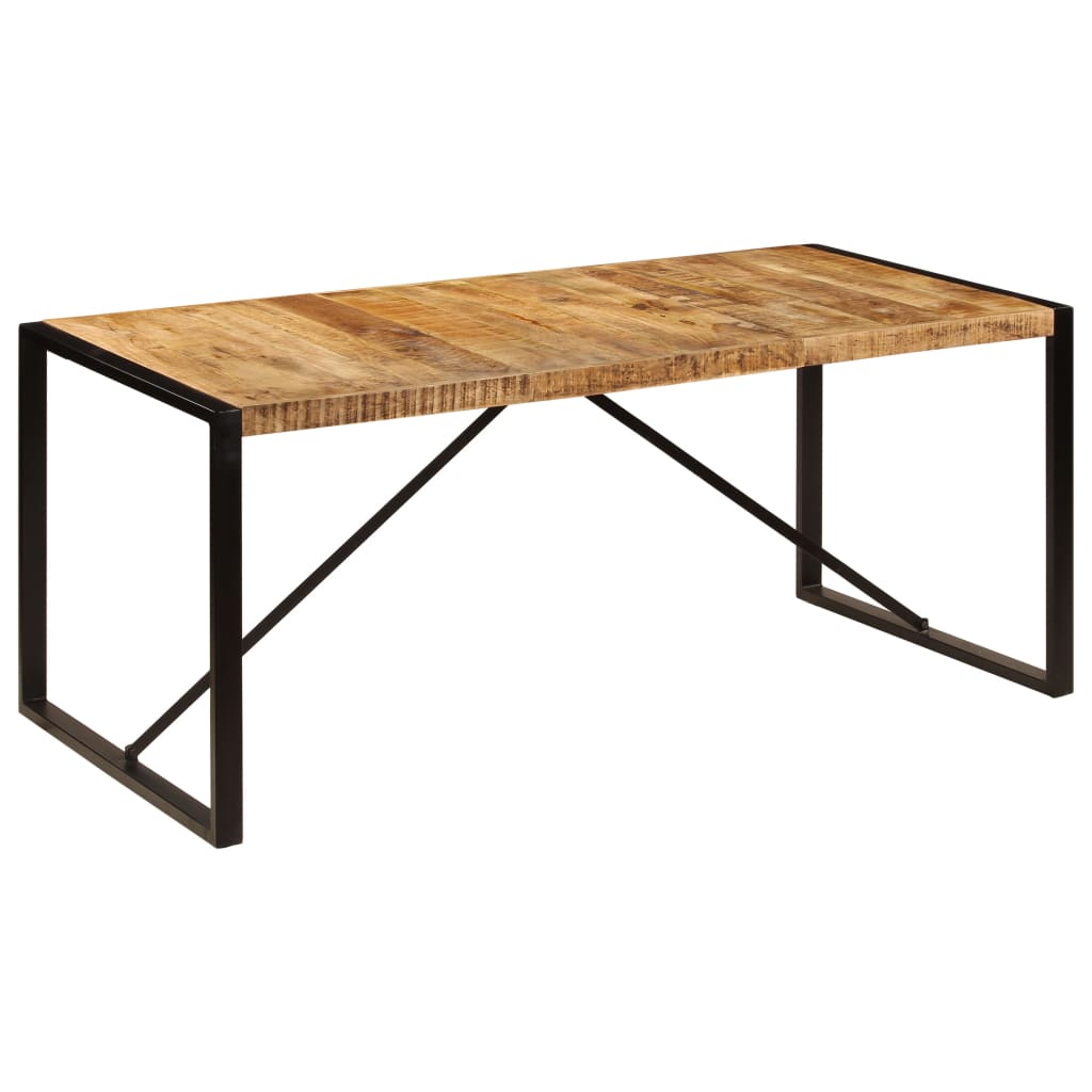 Dining Table Solid Rough Mango Wood