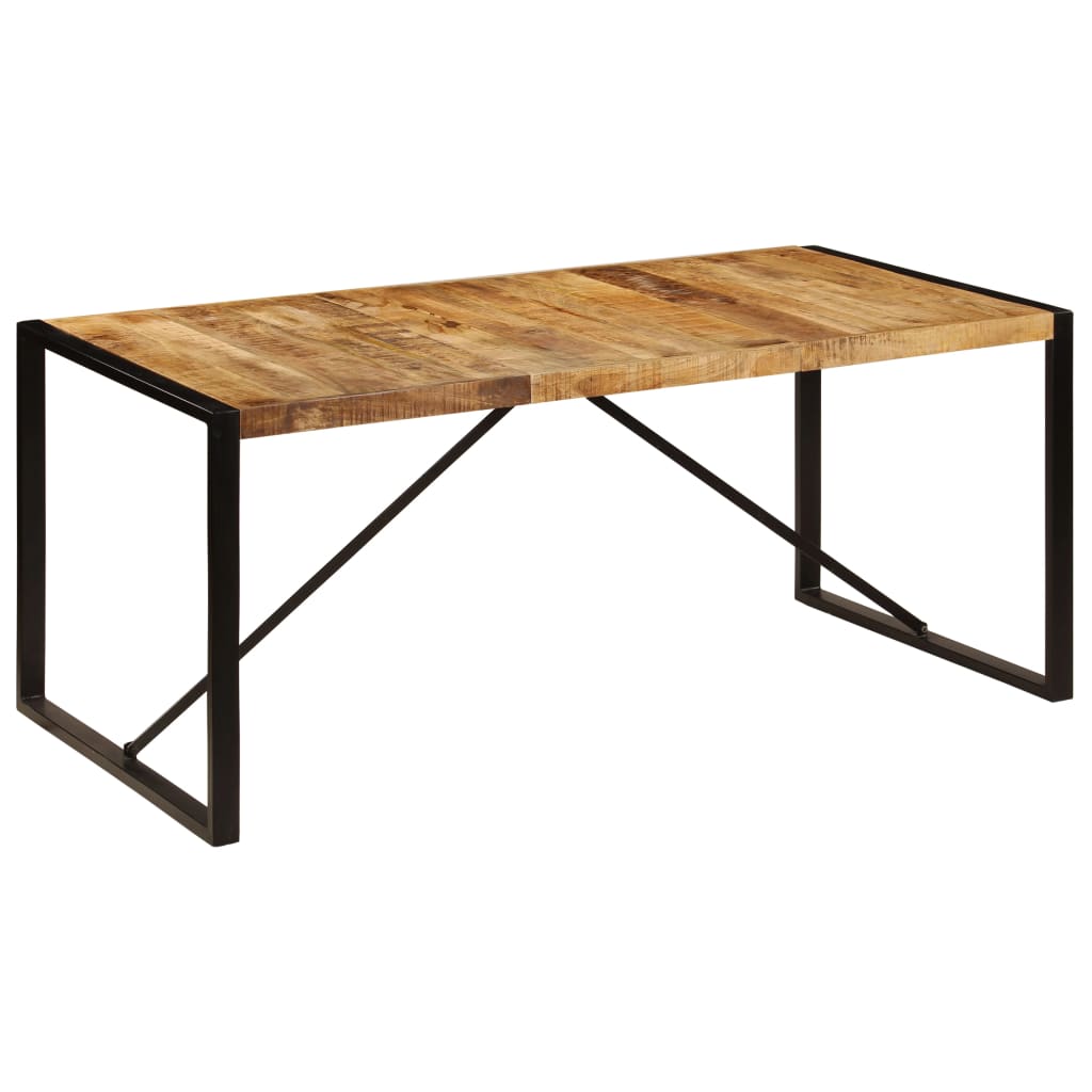 Dining Table Solid Rough Mango Wood