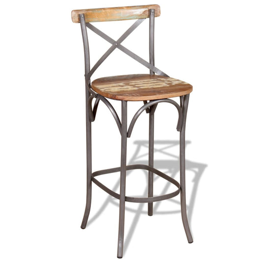 Bar Chair Solid Reclaimed Wood