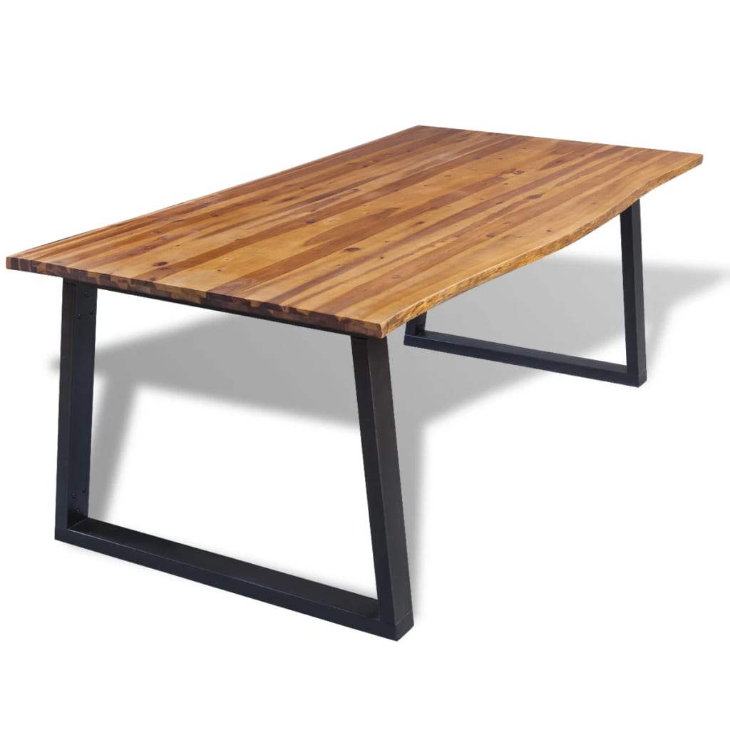 Dining Table Solid Acacia Wood 78.7&quot;X35.4&quot;