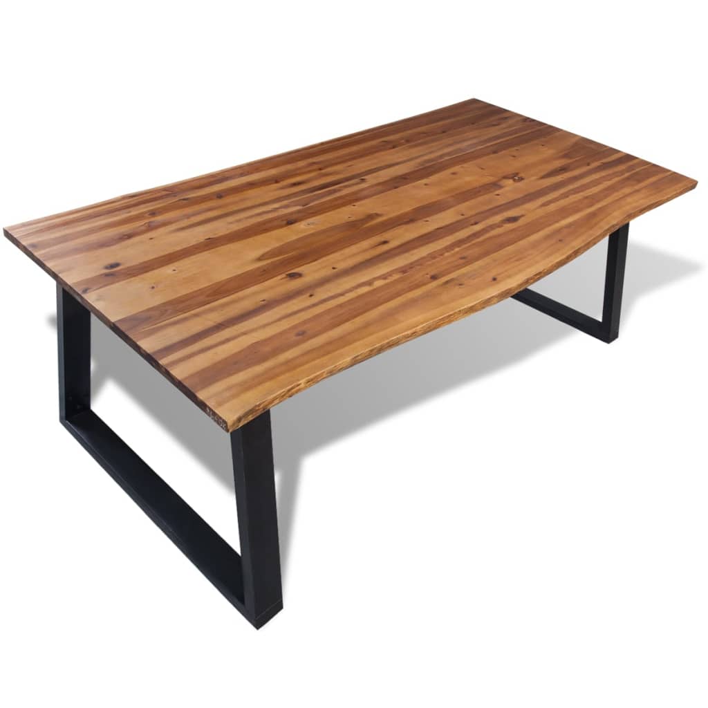 Dining Table Solid Acacia Wood 78.7&quot;X35.4&quot;