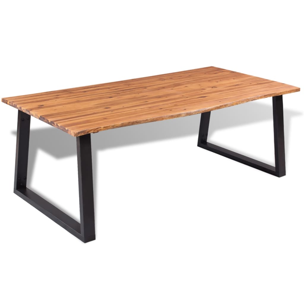 Dining Table Solid Acacia Wood 78.7&quot;X35.4&quot;