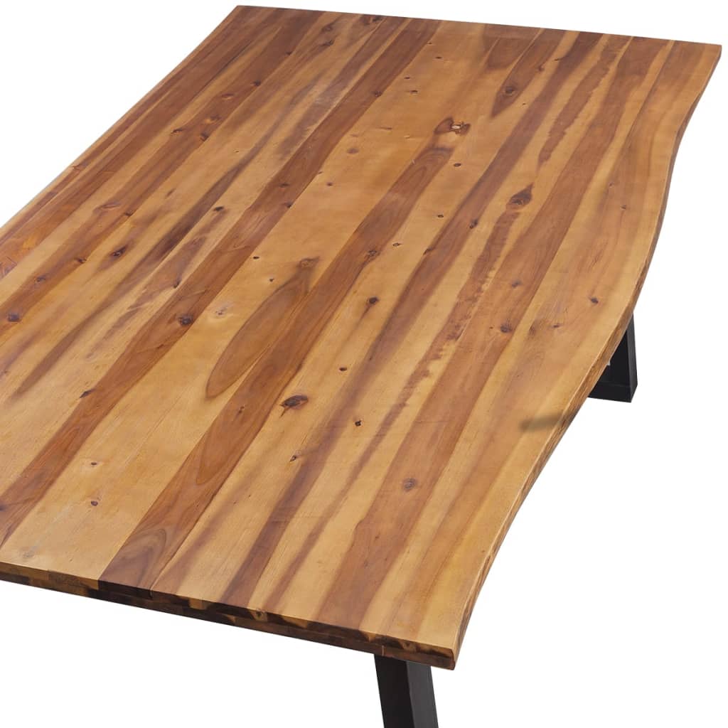 Dining Table Solid Acacia Wood 78.7&quot;X35.4&quot;