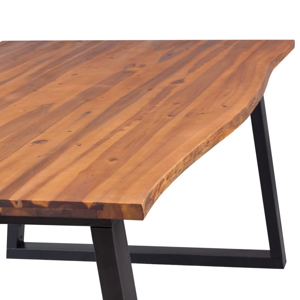 Dining Table Solid Acacia Wood 78.7&quot;X35.4&quot;