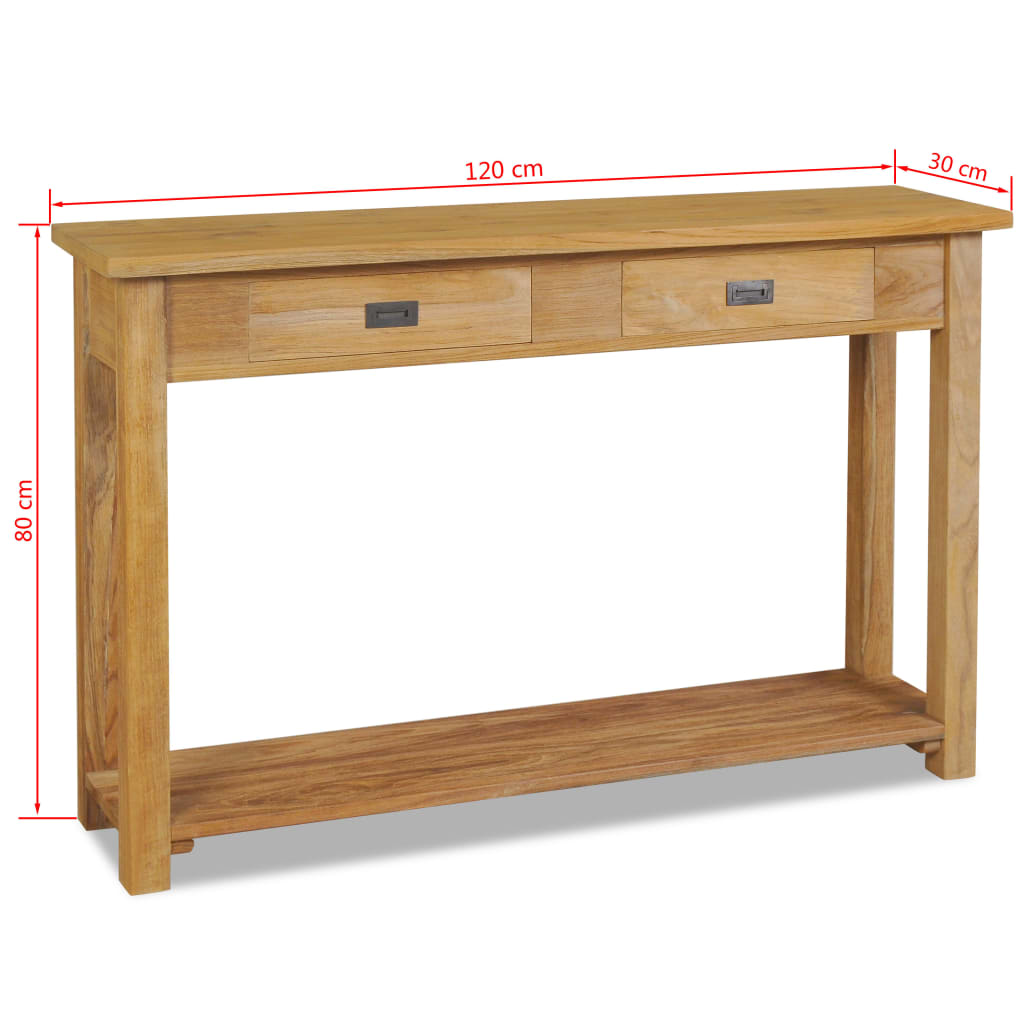 Console Table Solid Teak 47.2&quot;X11.8&quot;X31.5&quot;