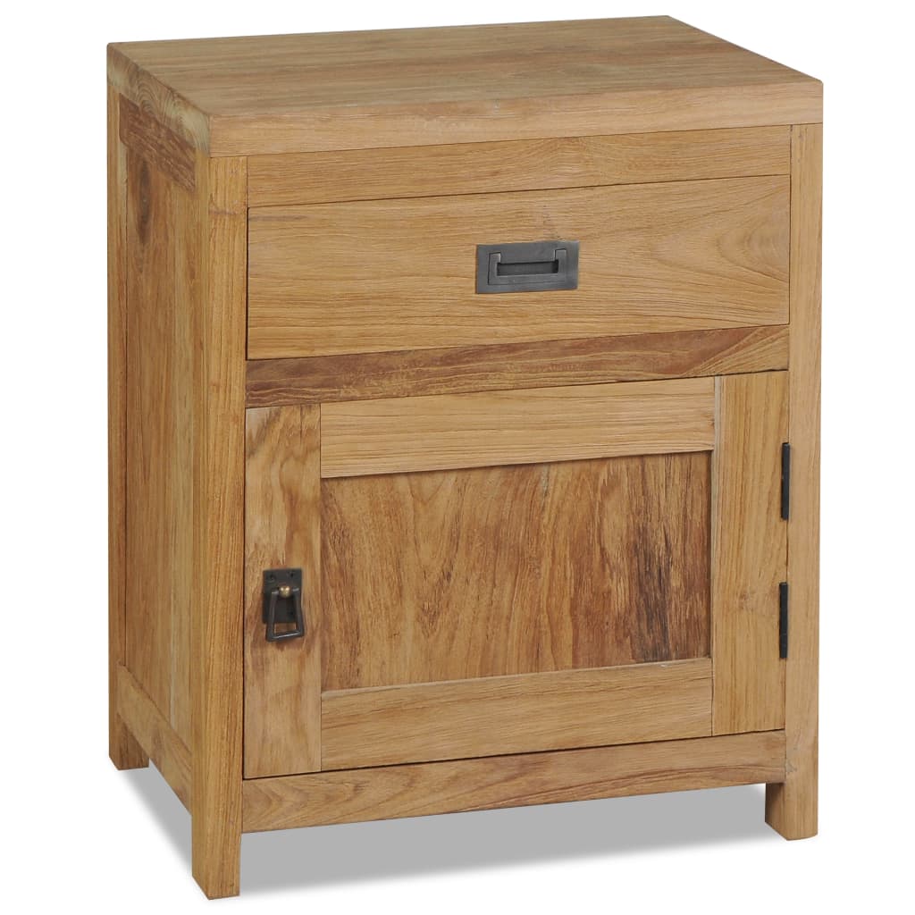 Bedside Cabinet Solid Teak 15.7&quot;X11.8&quot;X19.7&quot;