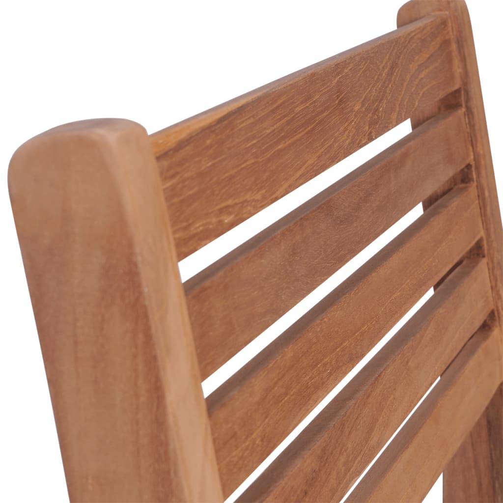 Stackable Patio Chairs 2 Pcs Solid Teak Wood