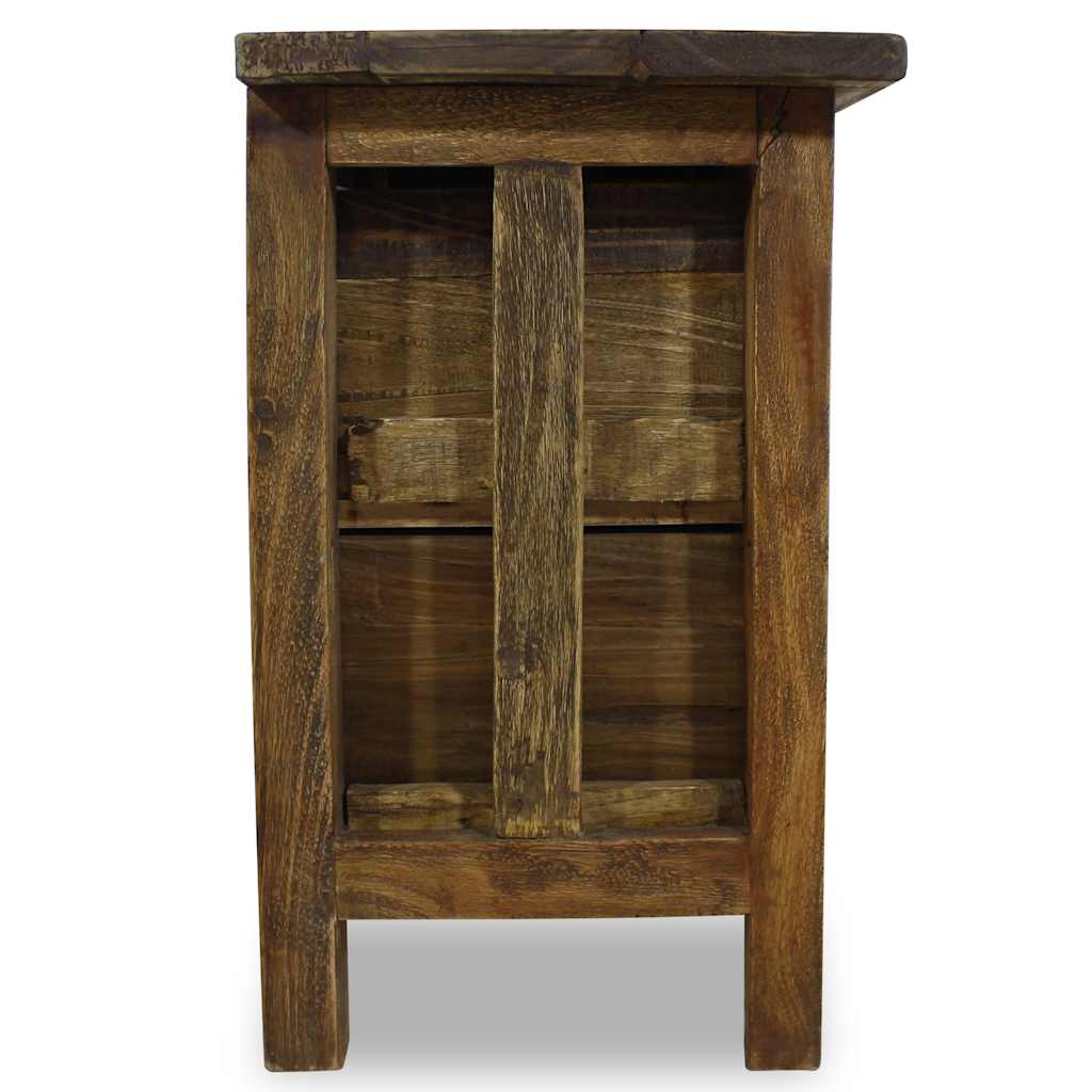 Nightstand Solid Mahogany Wood 15.7&quot;X11.8&quot;X20.1&quot;