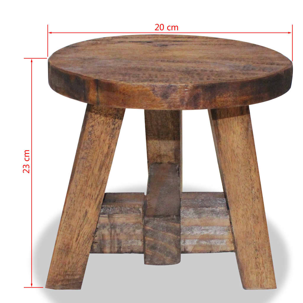 Stool Solid Mahogany Wood