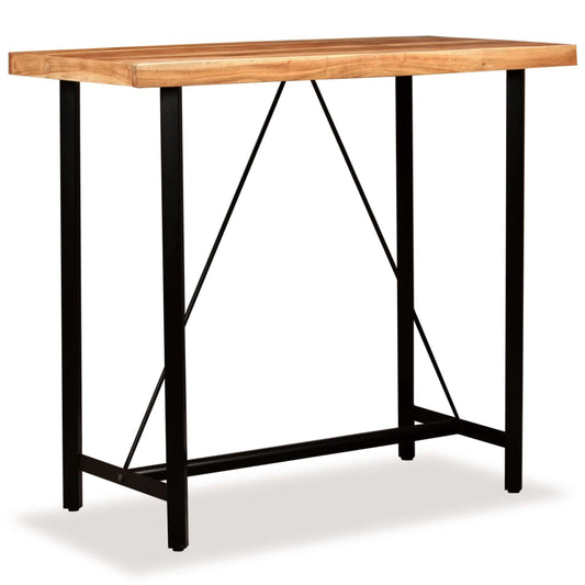 Bar Table Solid Acacia Wood