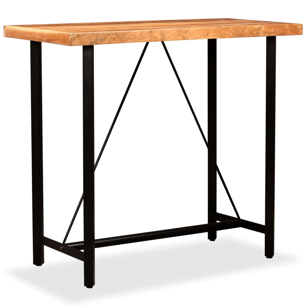 Bar Table Solid Acacia Wood