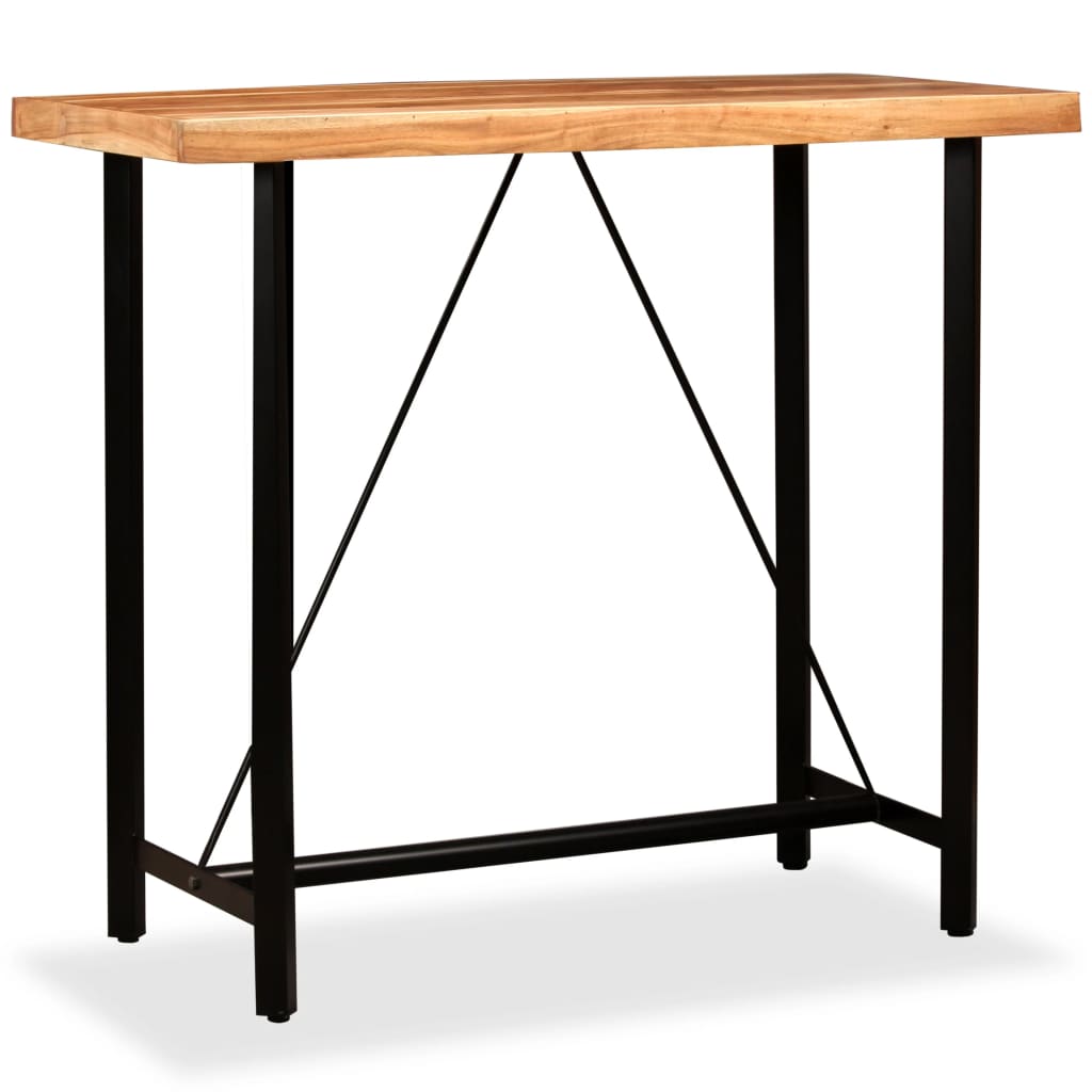 Bar Table Solid Acacia Wood