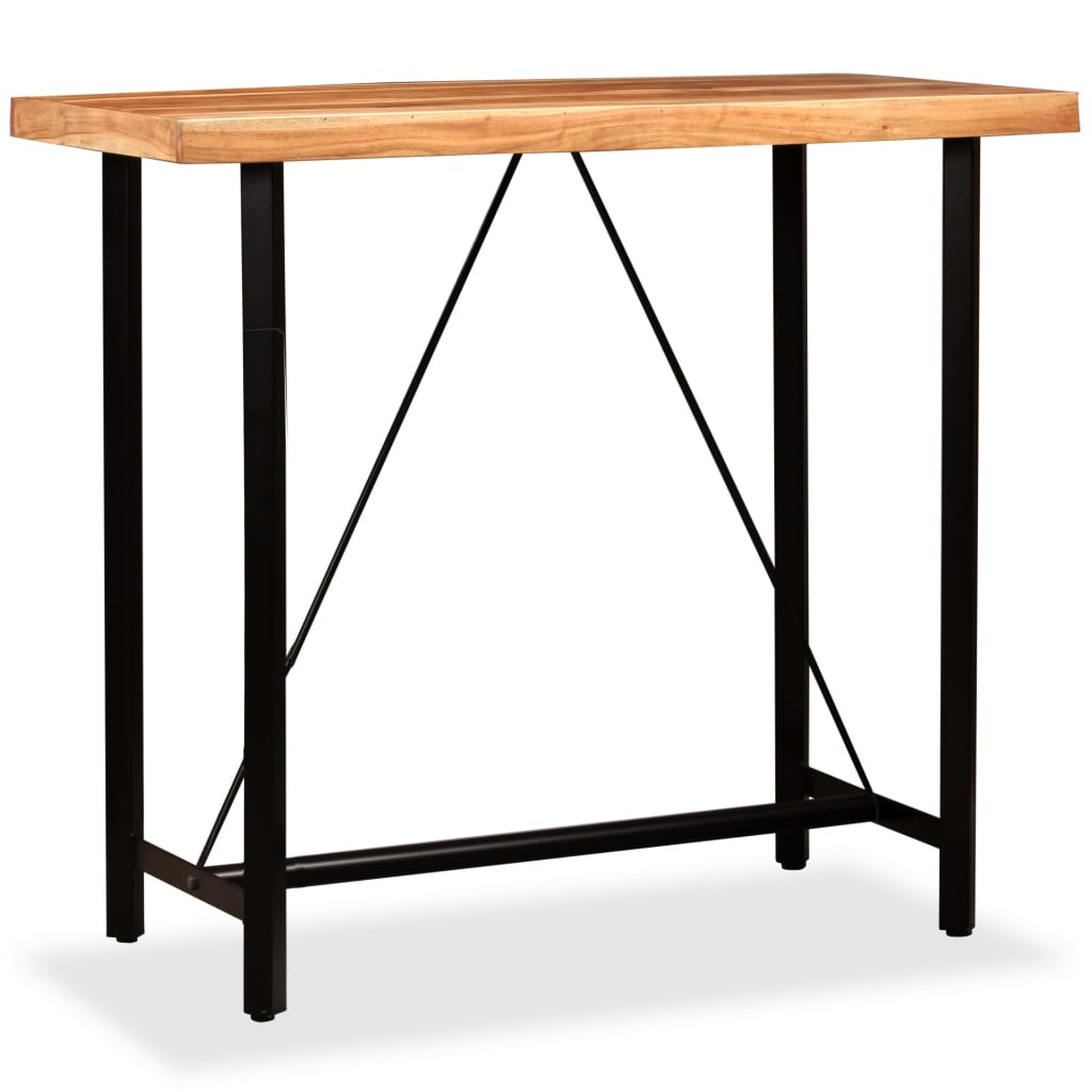 Bar Table Solid Acacia Wood