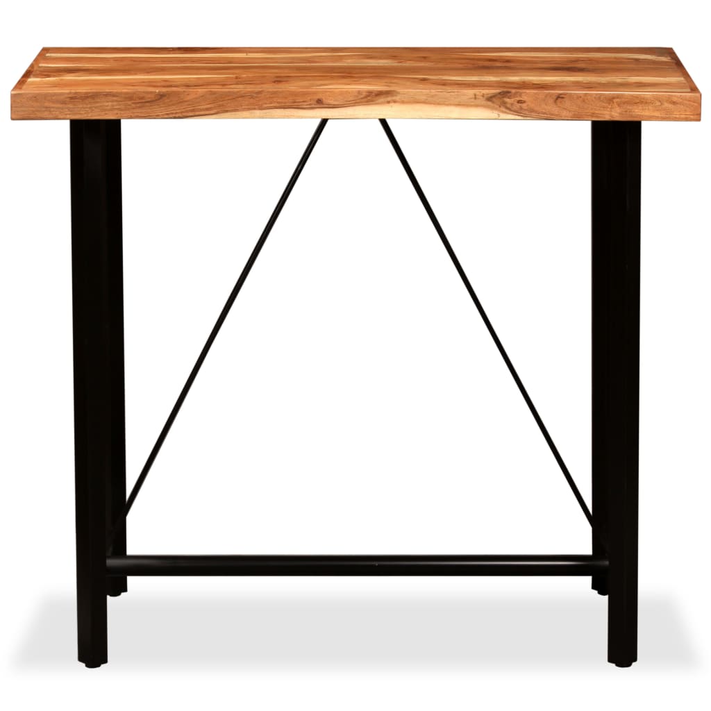 Bar Table Solid Acacia Wood