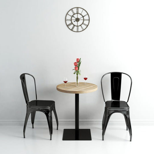 Bistro Table Mdf And Steel Round 23.6&quot;X29.5&quot; Color