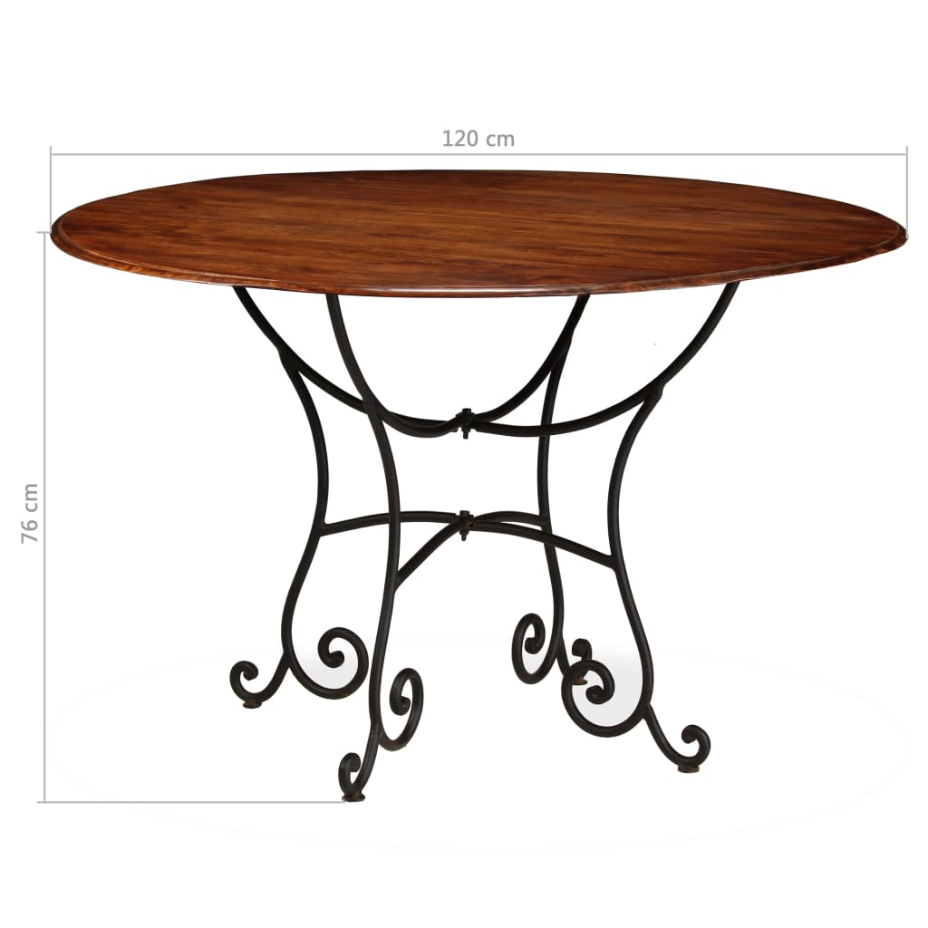 Dining Table Solid Acacia Wood With Honey Finish