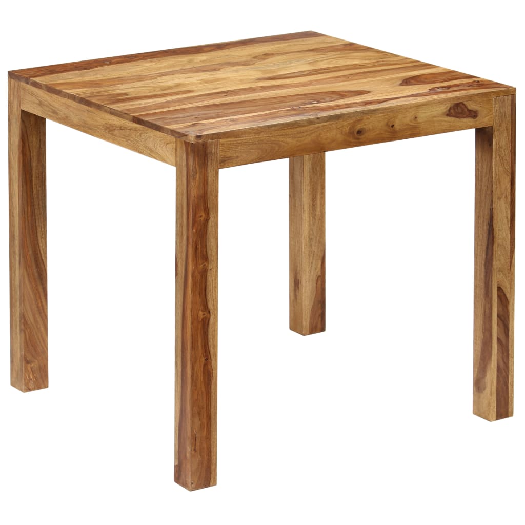 Dining Table Solid Sheesham Wood 32.3&quot;X31.5&quot;X29.9&quot;