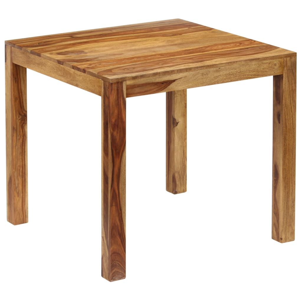 Dining Table Solid Sheesham Wood 32.3&quot;X31.5&quot;X29.9&quot;