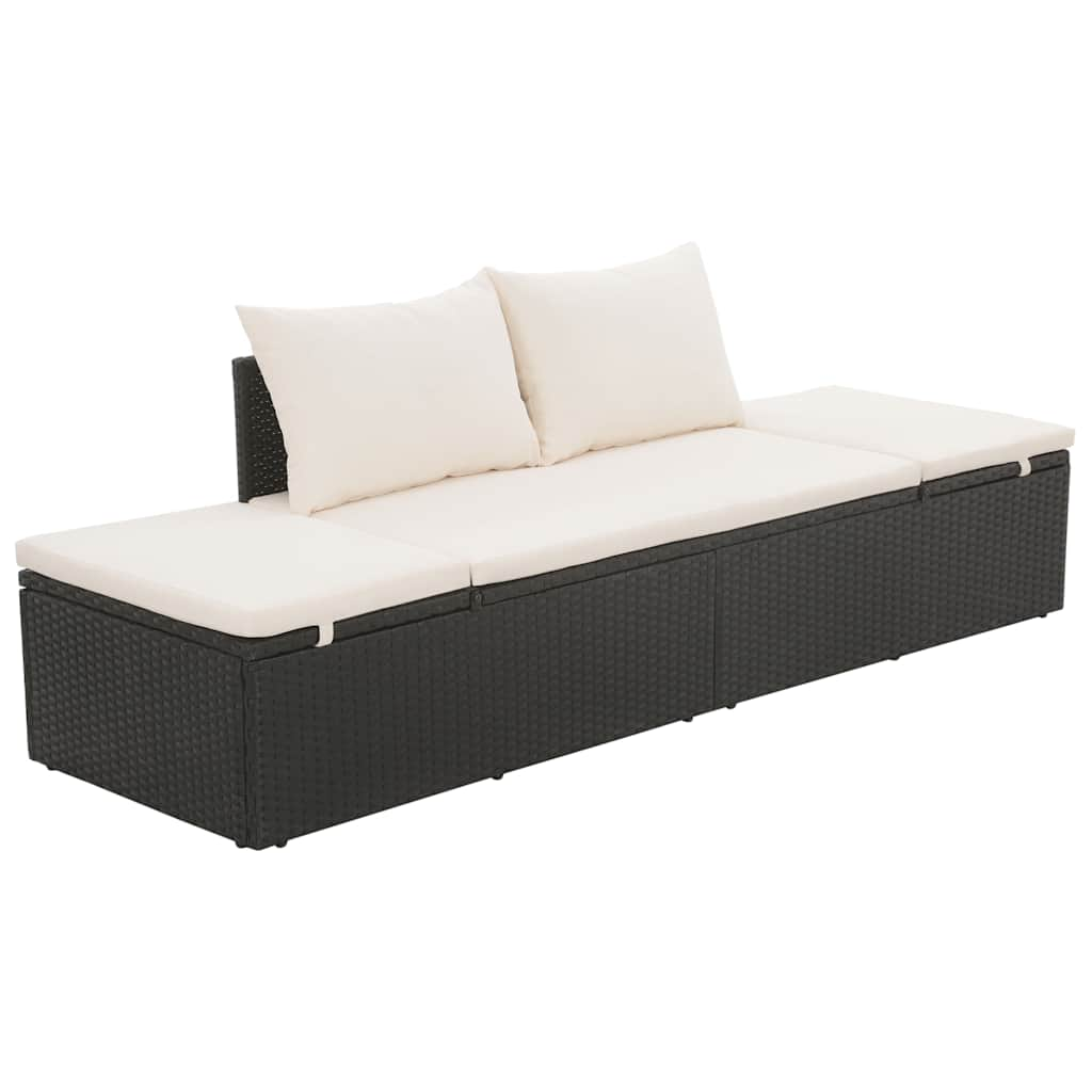 Patio Bed 76.8&quot;X23.6&quot; Poly Rattan