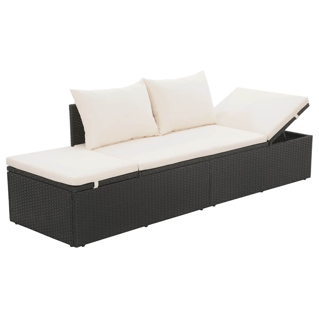 Patio Bed 76.8&quot;X23.6&quot; Poly Rattan