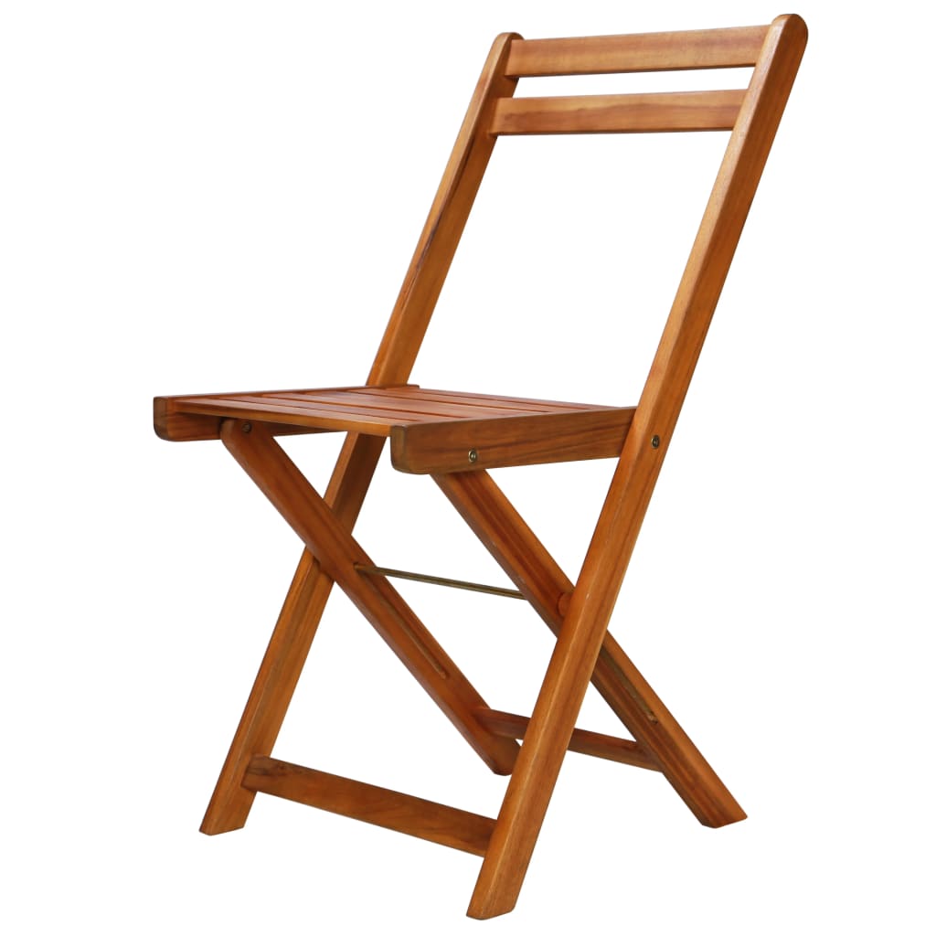 Patio Bistro Chairs 2 Pcs Solid Acacia Wood