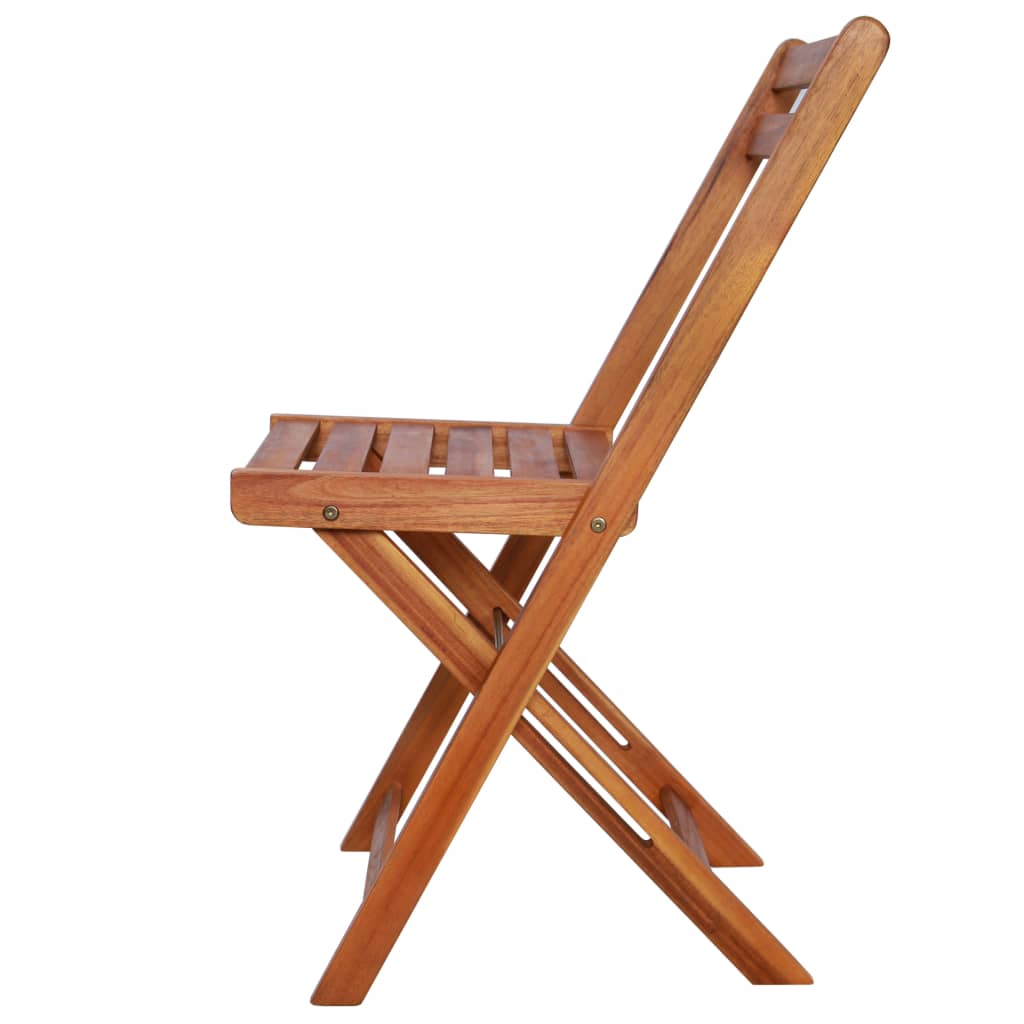 Patio Bistro Chairs 2 Pcs Solid Acacia Wood