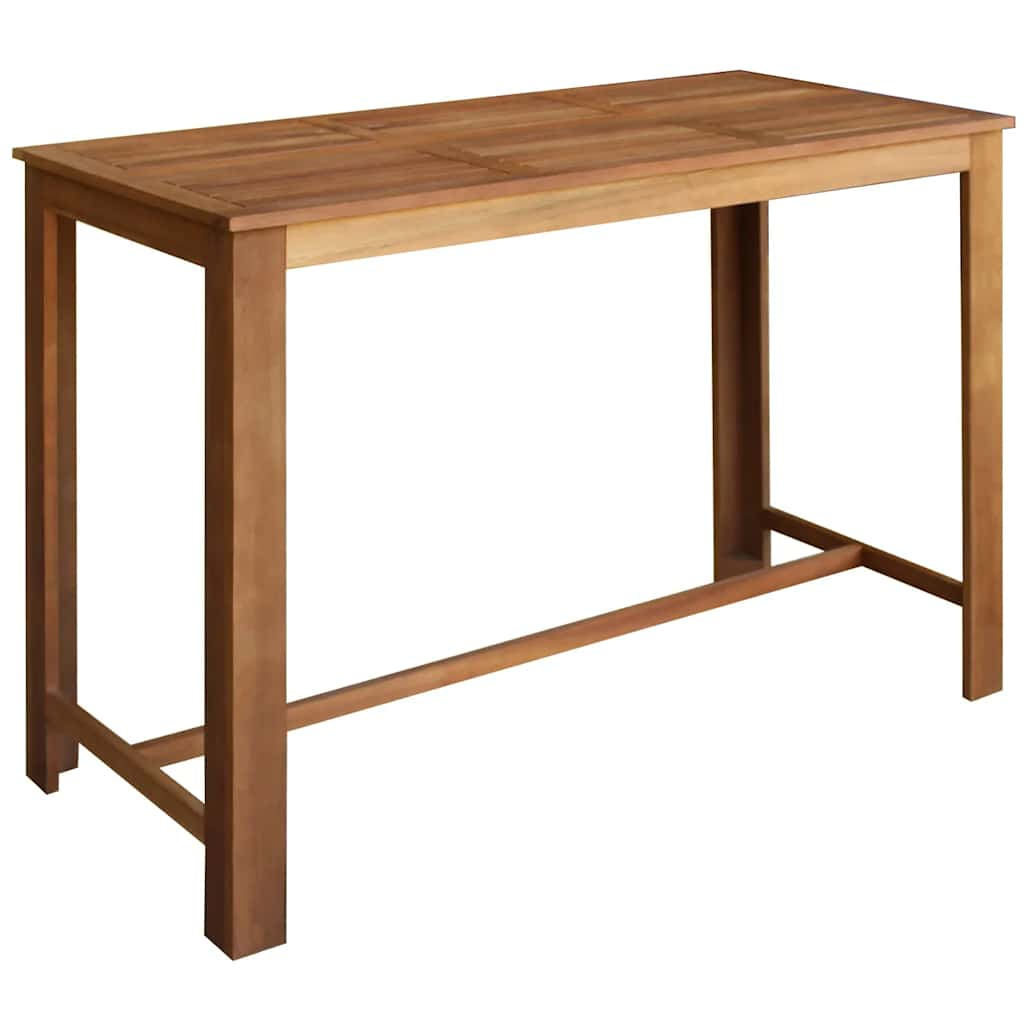 Bar Table Solid Acacia Wood 59.1&quot;X27.6&quot;X41.3&quot;