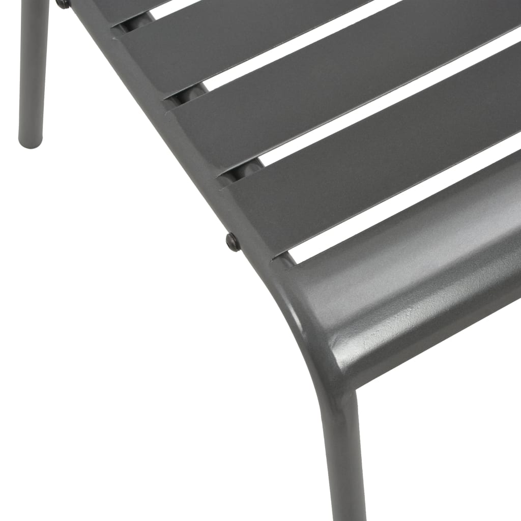 Stackable Patio Chairs 2 Pcs Steel