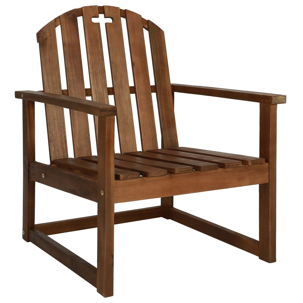 Patio Sofa Chairs 2 Pcs Solid Acacia Wood