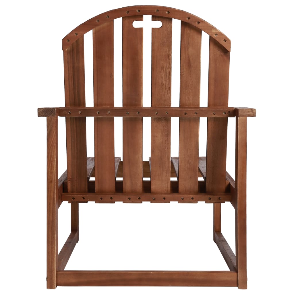 Patio Sofa Chairs 2 Pcs Solid Acacia Wood