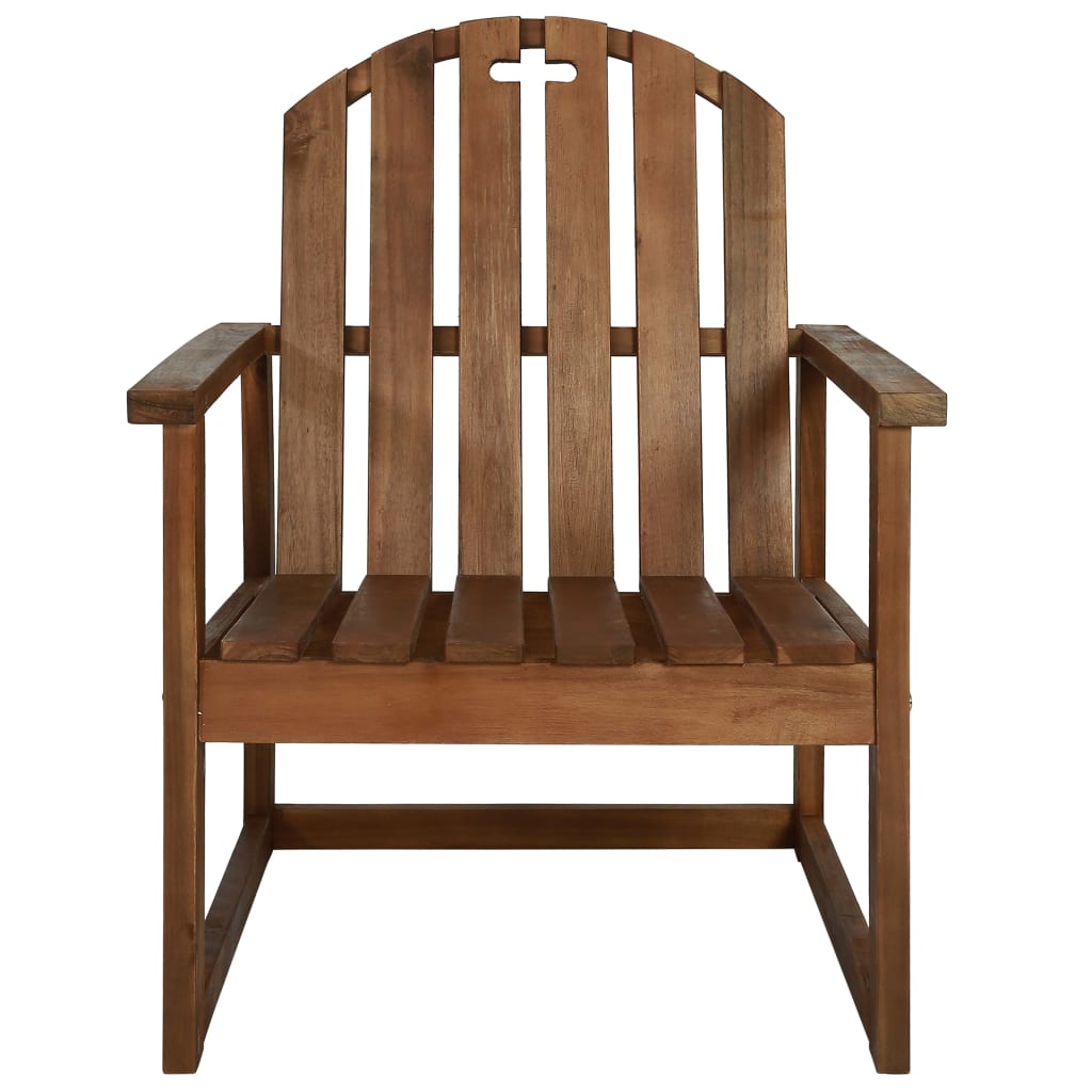 Patio Sofa Chairs 2 Pcs Solid Acacia Wood