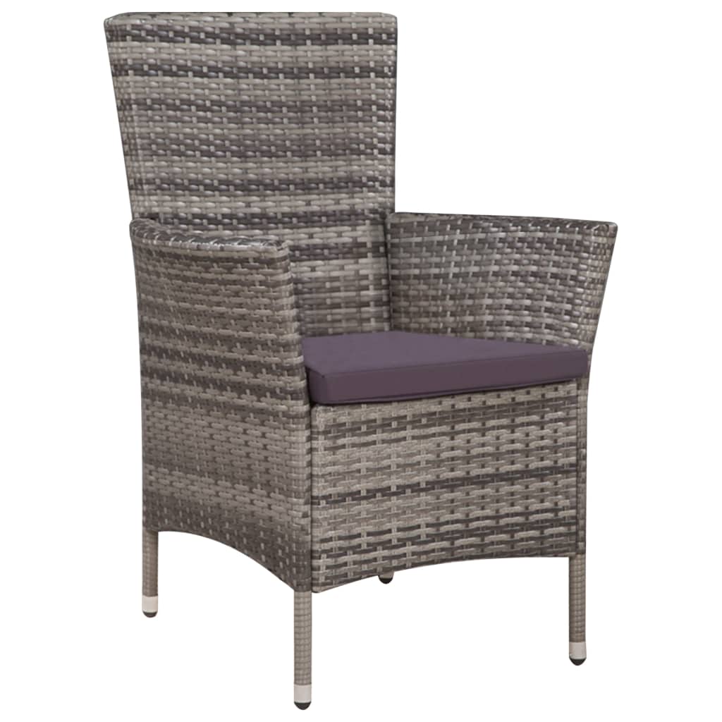 3 Piece Bistro Set Poly Rattan