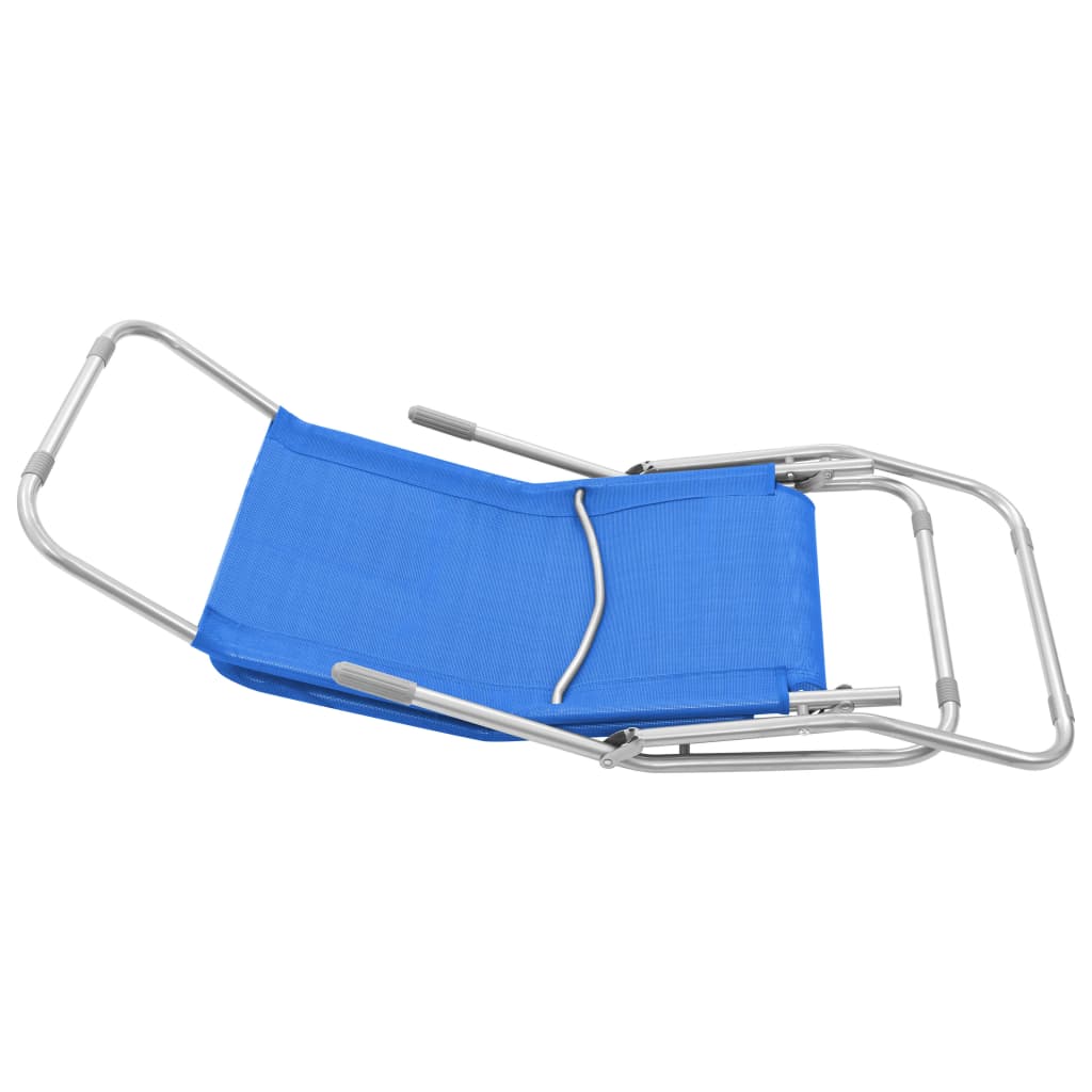 Folding Sun Loungers 2 Pcs Textilene